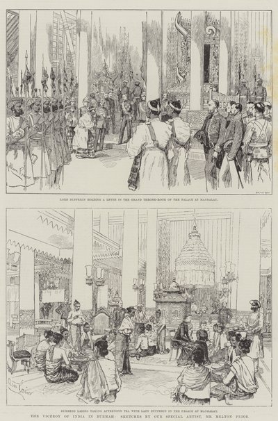 The Viceroy of India in Burmah by Melton Prior